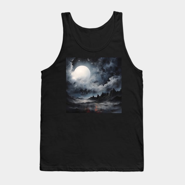 Cosmic Canvas: Whimsical Art Prints Featuring Abstract Landscapes, Galactic Wonders, and Nature-Inspired Delights for a Modern Space Adventure! Tank Top by insaneLEDP